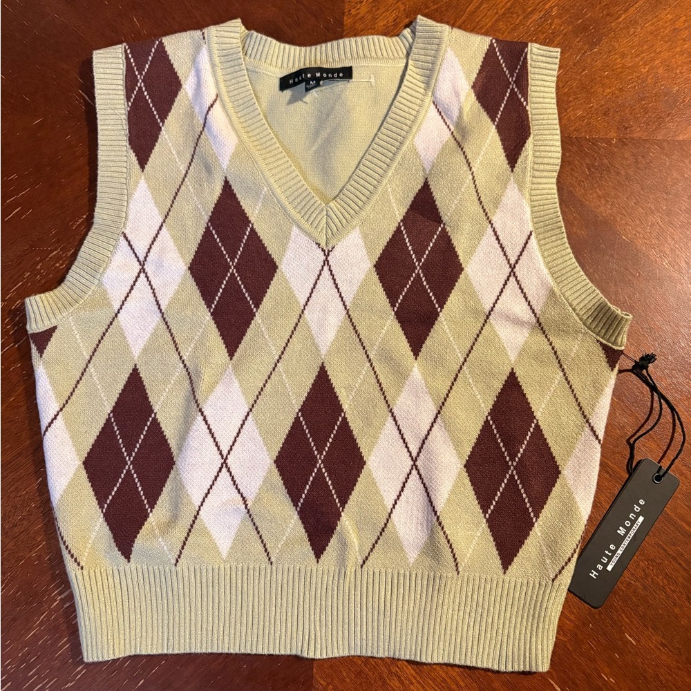 Haute Monde V-Neck Sweater Vest
